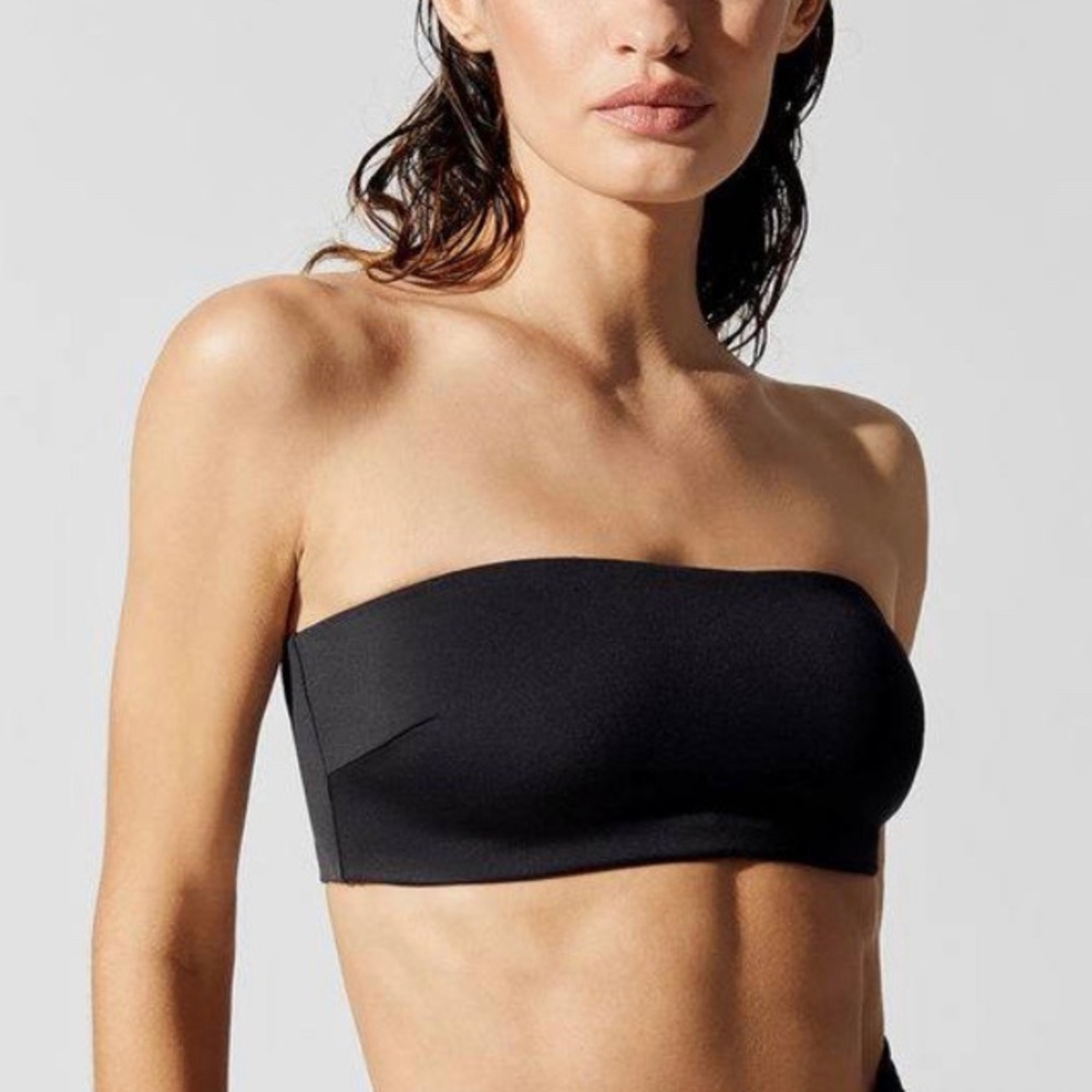 KOPPER AND ZINK BLACK BANDEAU BIKIKI TOP